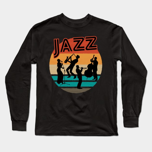 Jazz Ensemble Long Sleeve T-Shirt by DePit DeSign